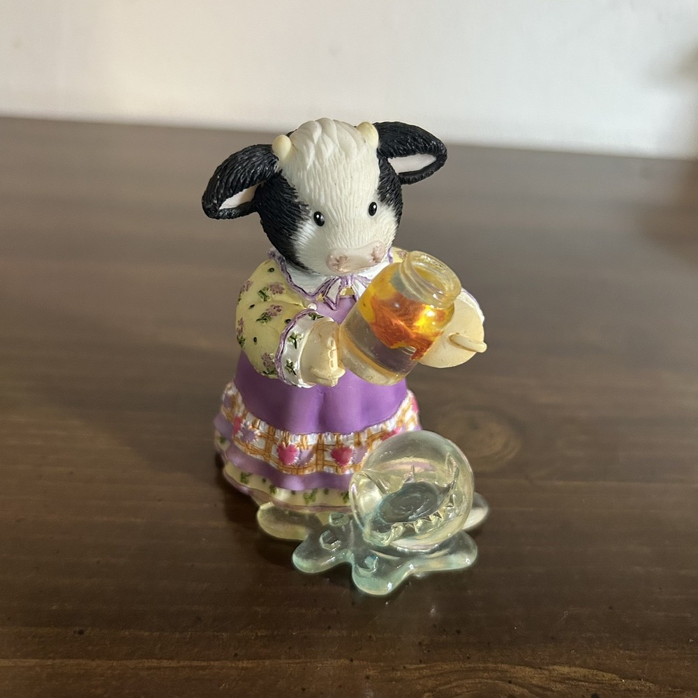 Enesco Mary Moo Moos Friends pick you up when you're down Cow Figurine Decor